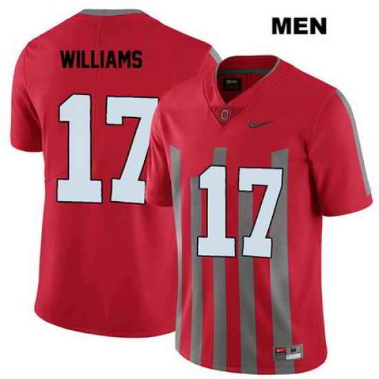 Alex Williams Nike Elite Ohio State Buckeyes Authentic Stitched Mens  17 Red College Football Jersey Jersey